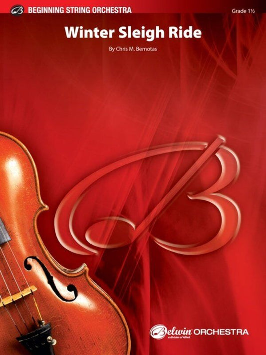Winter Sleigh Ride for String Orchestra by Chris M. Bernotas, Belwin Beginning Series