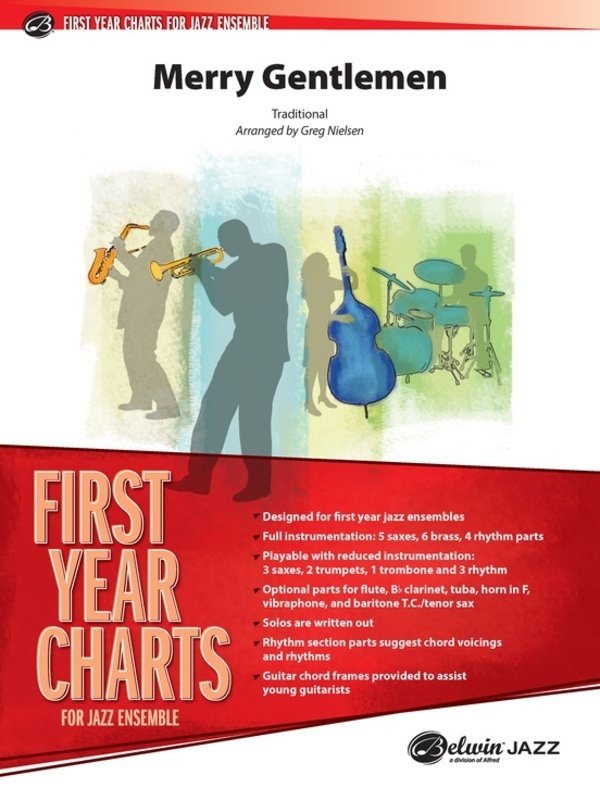 Merry Gentlemen For Jazz Ensemble Je1.5 Sc/Pts (Alfred Music)