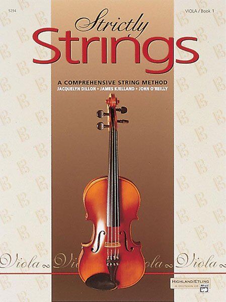 Strictly Strings Book 1 for Viola by Dillon, Kjelland, O'Reilly - 40 Pages, Alfred Music