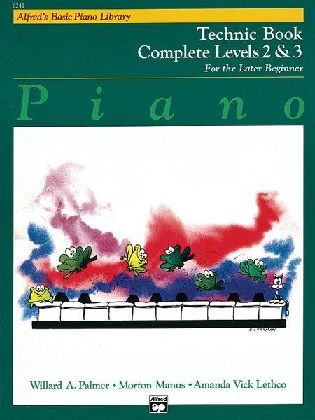 Alfred's Basic Piano Library Technic Book Complete Level 2 & 3