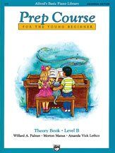 Alfred's Basic Piano Prep Course Theory Book Level B