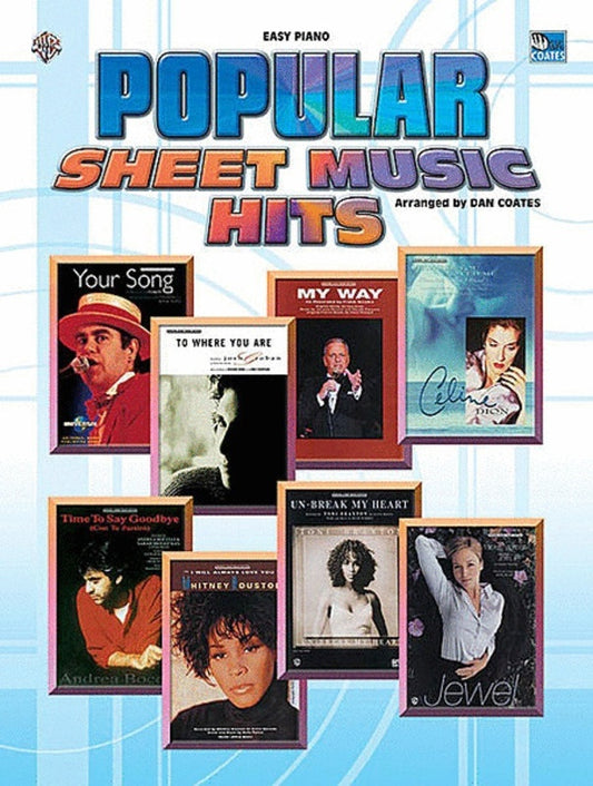 Popular Sheet Music Hits Easy Piano Arr Coates Book