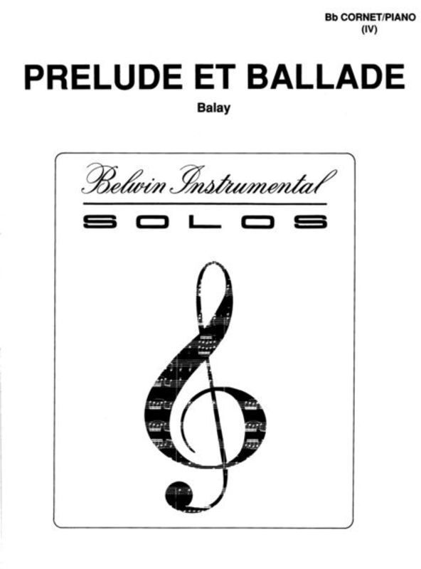Prelude And Ballade Cornet Or Trumpet/Piano Book