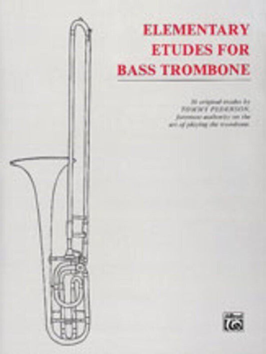 Pederson Elementary Etudes for Bass Trombone by Alfred Music, 32 Pages