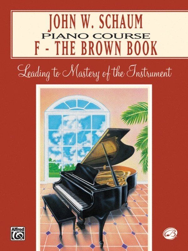John W. Schaum Piano Course F - The Brown Book, 48 Pages, Alfred Music