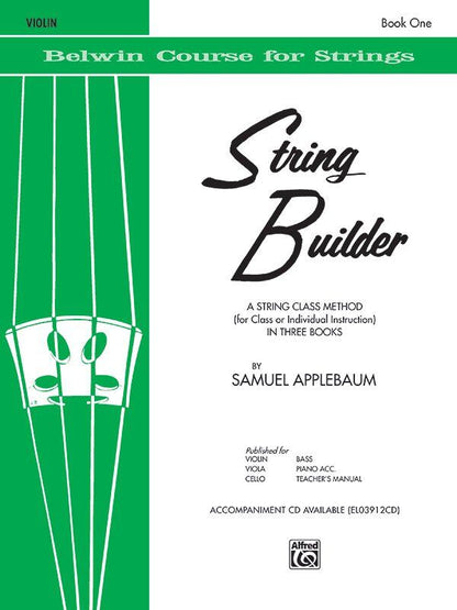 String Builder Book 1 for Violin by Samuel Applebaum, 32 Pages, Belwin Course for Strings, Alfred Music — view 3