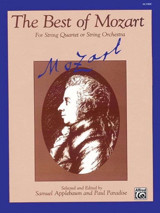 Best Of Mozart For String Quartet Score Book