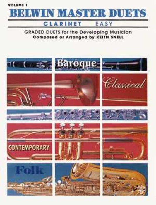 Belwin Master Duets Easy Vol 1 Clarinet Book