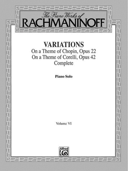 Piano Works Book 6 Variations 6 Urtext Book