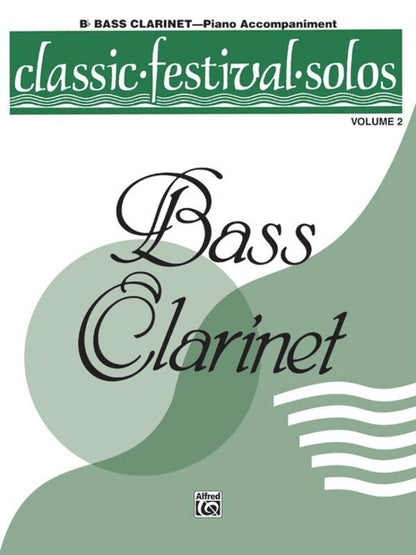 Classic Festival Solos Bass Clarinet Volume 2 Piano Accompaniment
