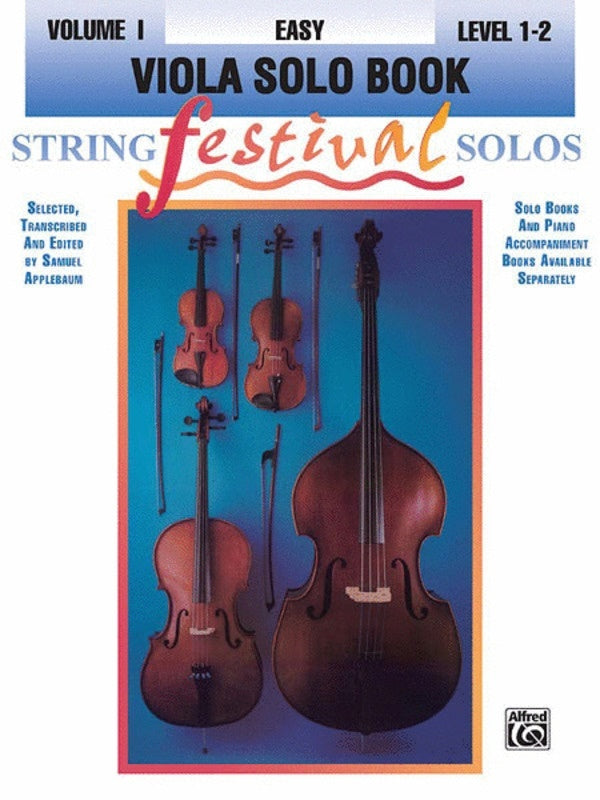 String Festival Solos Viola Solo Book 1 Ed Applebaum Book
