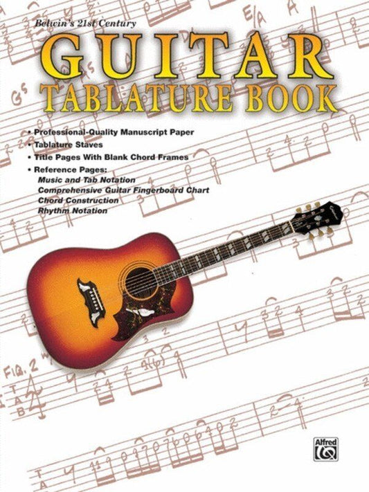 Guitar Tab Manuscript Book 21st Century by Alfred Music