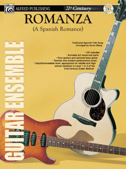 Romanza Guitar Ensemble Sco Pts CD Guitar Book