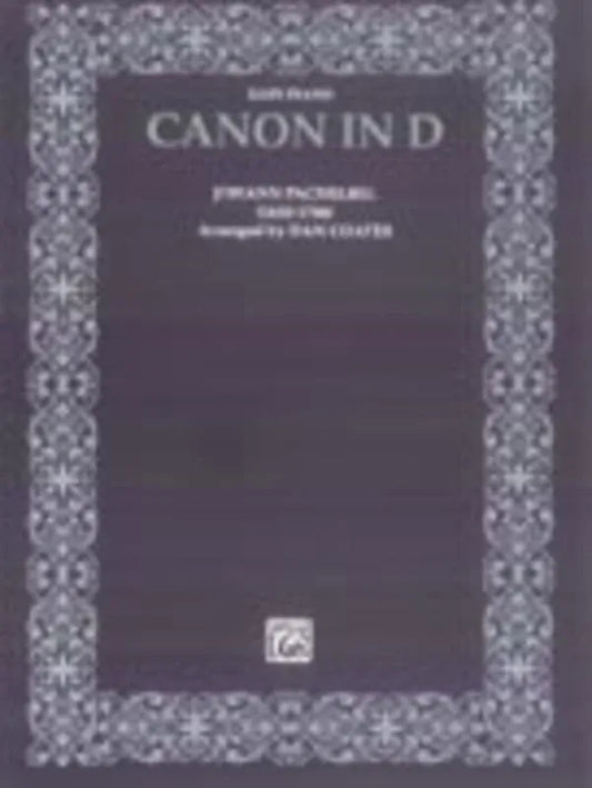 Pachelbel Canon in D Easy Piano Arrangement by Dan Coates - Alfred Music, 6 Pages