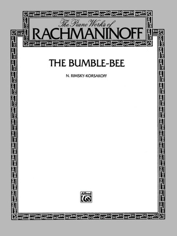Rimsky-Korsakoff - The Bumble-Bee for Piano, Piano Solo, 8 Pages, Belwin Edition, Published by Alfred Music