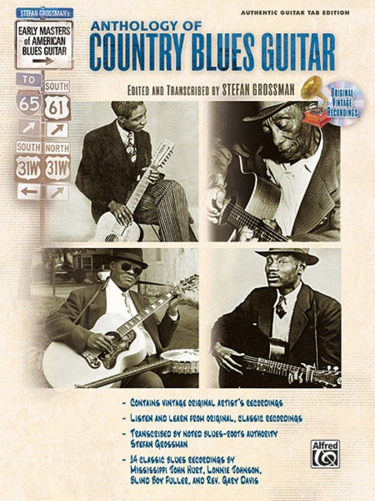 Early Music Anthology Of Country Blues Guitar Book/CD Book