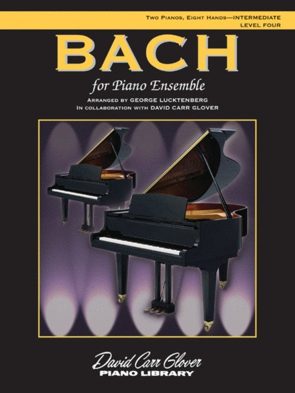Bach For Piano Ensemble Level 4 2P 8H Book