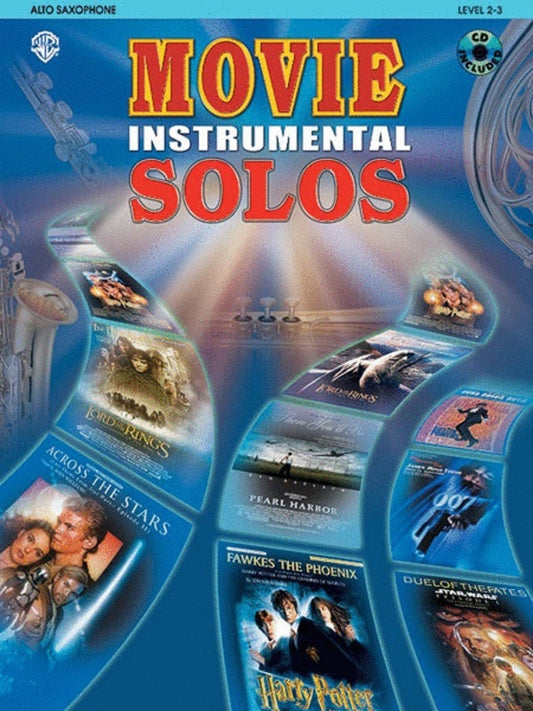 Movie Instrumental Solos Alto Sax Book/CD Book