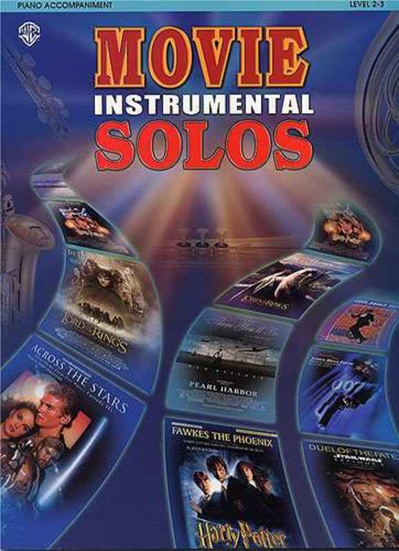 Movie Instrumental Solos Piano Accompaniment Book