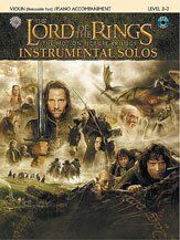 The Lord of the Rings Instrumental Solos for Violin Book with Accompaniment CD