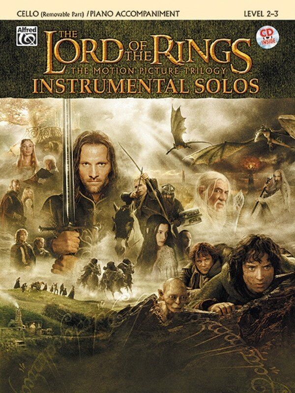 The Lord of the Rings Instrumental Solos for Cello Book