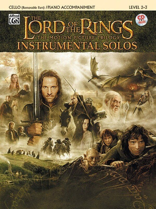 The Lord of the Rings Instrumental Solos for Cello Book