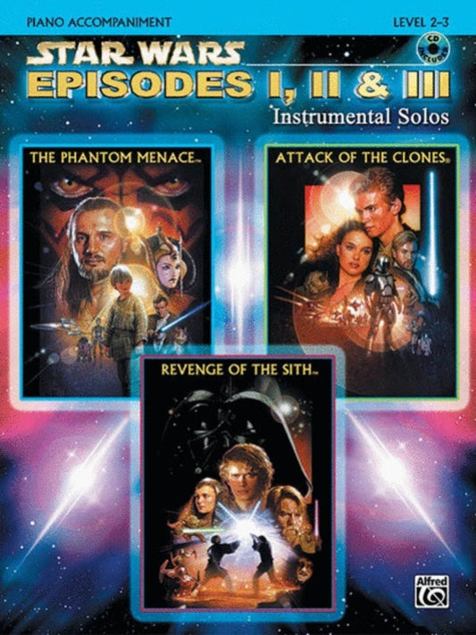 Star Wars Episodes 1 2 3 Piano Acc Book/CD Book