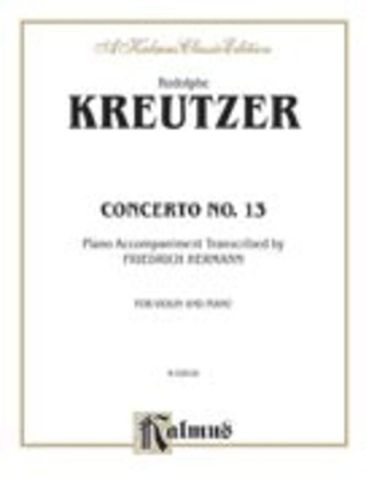 Concerto No 13 D Violin Piano Book
