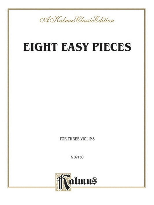 Easy Pieces 8 For Three Violins Book