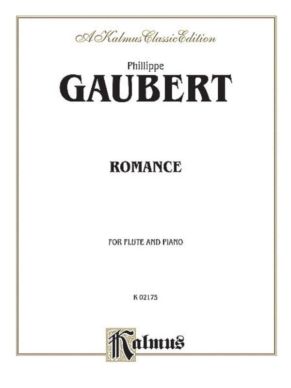 Gaubert Romance for Flute and Piano, Grade 7, Kalmus Edition, 16 Pages