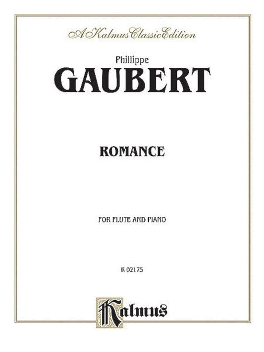 Gaubert Romance for Flute and Piano, Grade 7, Kalmus Edition, 16 Pages