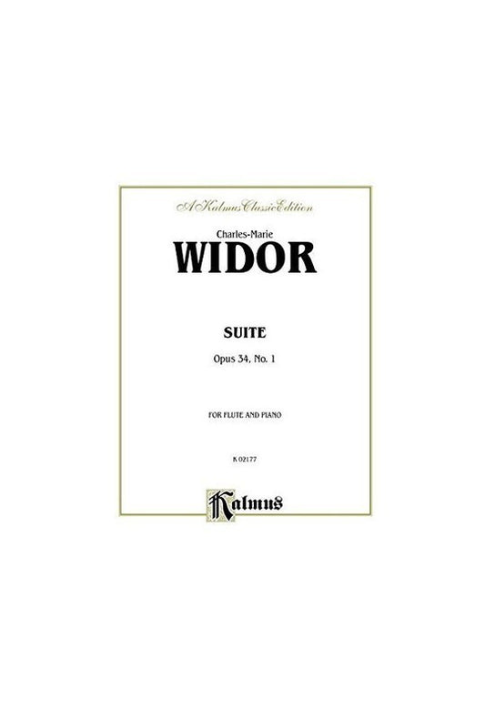 Suite Op 34 No 1 Flute Piano Book