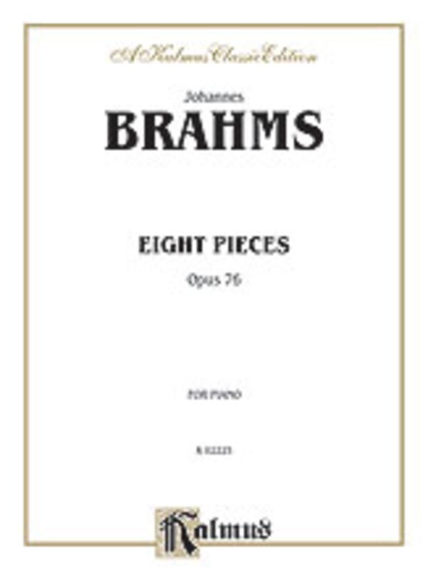Piano Pieces 8 Op 76 Book