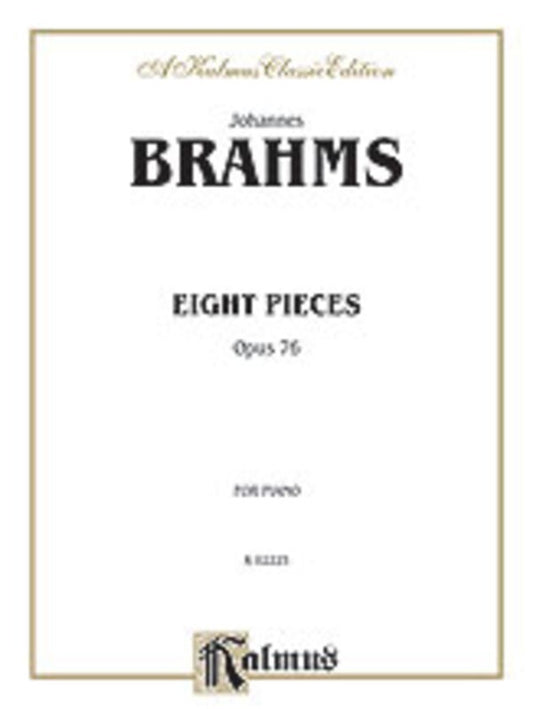 Piano Pieces 8 Op 76 Book