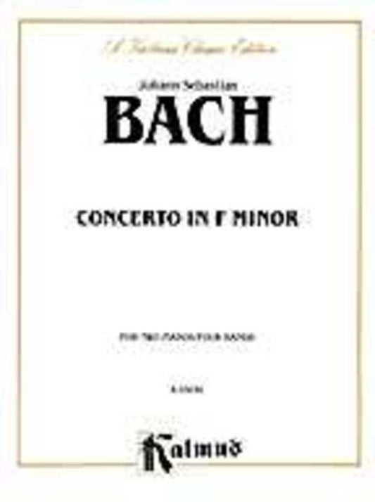 Concerto Bwv 1056 F Min 2 Piano 4 Hand Book