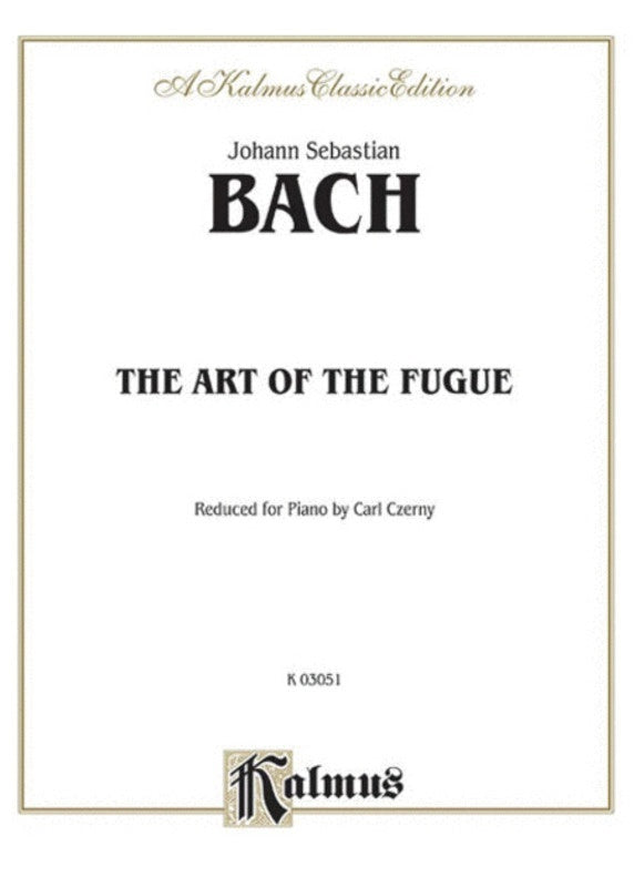 Art Of The Fugue Bwv 1080 Ed Czerny
