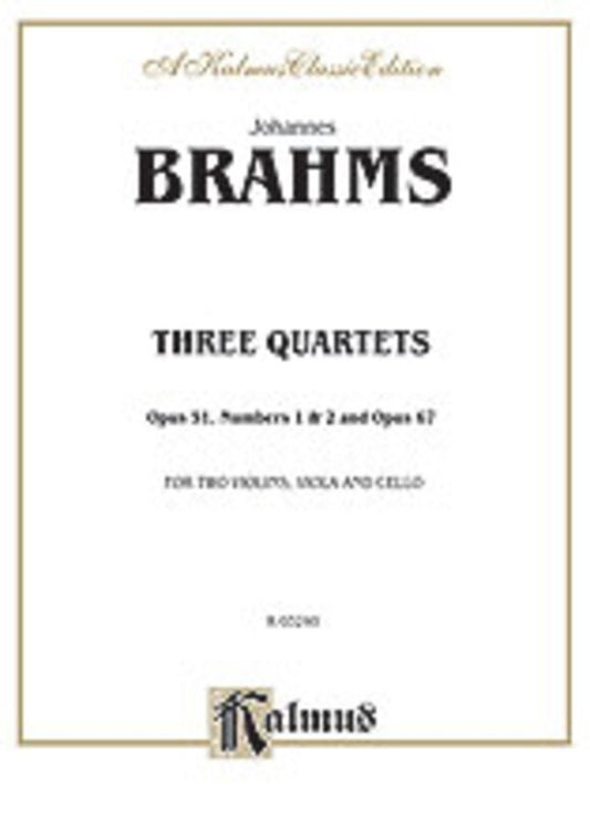 Quartets 3 Op 51 Nos 1 And 2 Op 67 2Violin Viola Vc Book