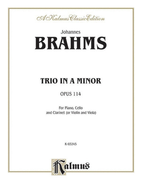 Trio A Min Op 114 clarinet Vc Piano Book