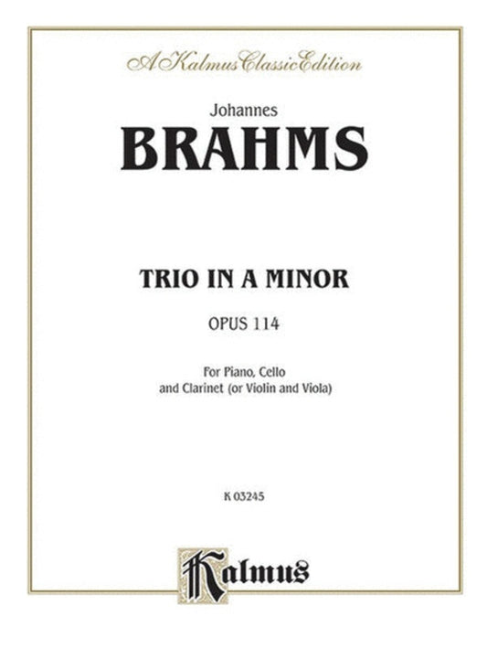 Trio A Min Op 114 clarinet Vc Piano Book