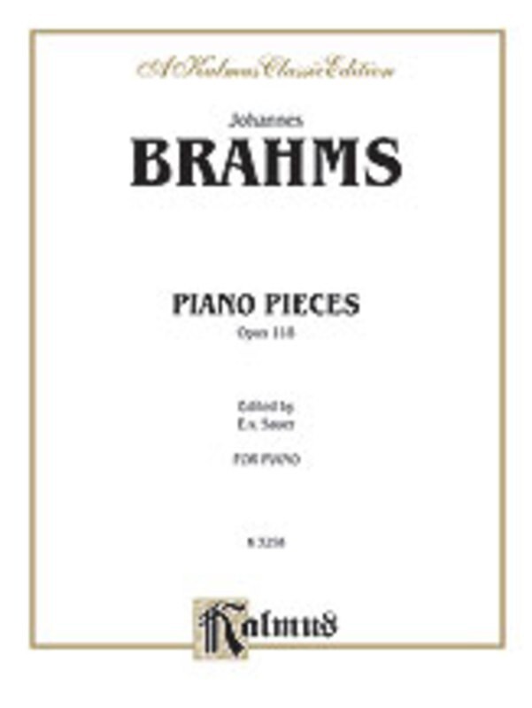 Piano Pieces Op 118 Book