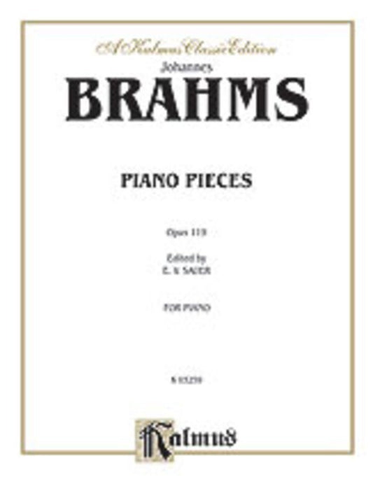 Piano Pieces Intermezzi And Rhapsody Op 119 Book