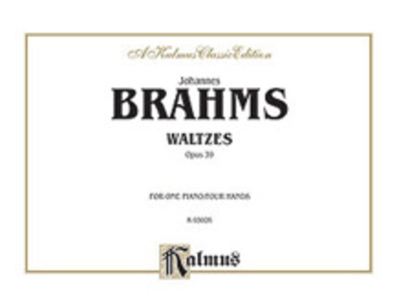 Waltzes Op 39 Piano Duet Book