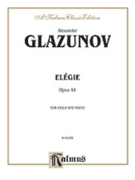 Elegy Op 44 Viola/Piano (Softcover Book)