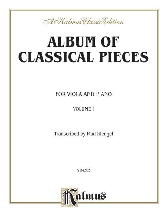 Album of Classical Pieces Vol 1 for Viola and Piano by Julius Klengel