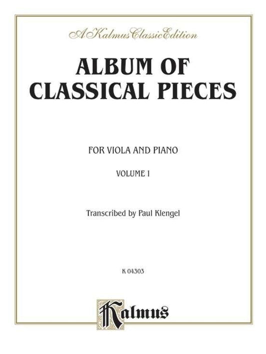 Album of Classical Pieces Vol 1 for Viola and Piano by Julius Klengel
