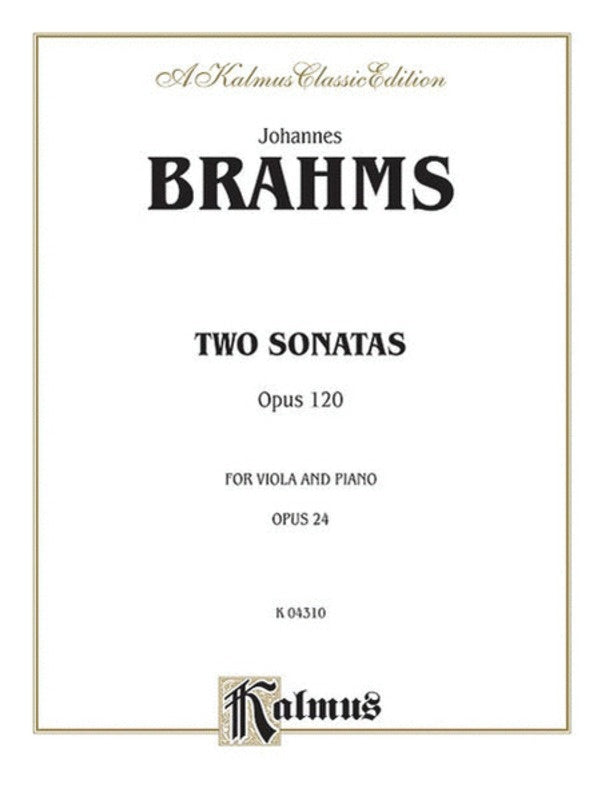 Sonatas 2 Op 120 Vla/Piano Orig For Clarinet Book