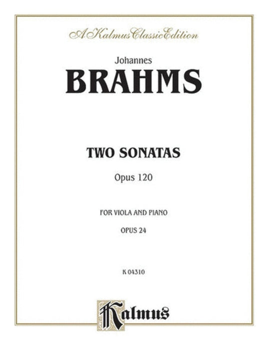 Sonatas 2 Op 120 Vla/Piano Orig For Clarinet Book