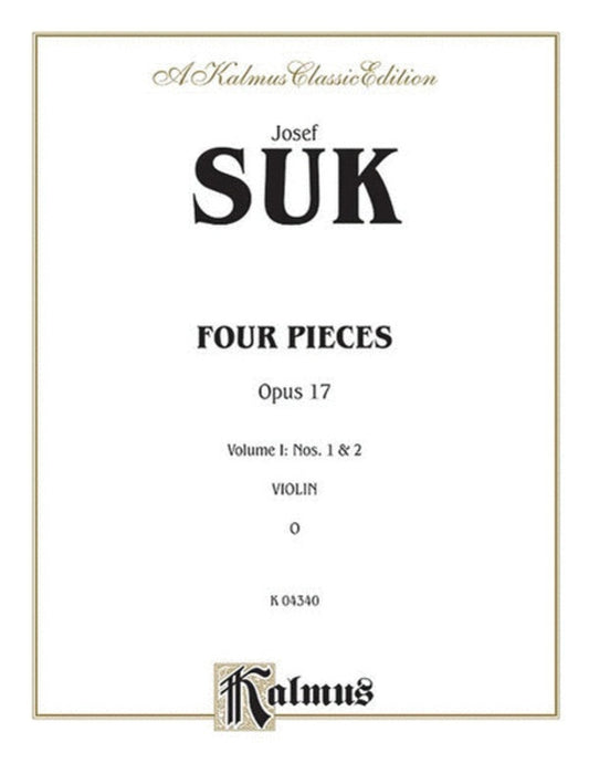 Pieces 4 Book 1 Op 17 Nos 1 And 2 Violin Piano Book
