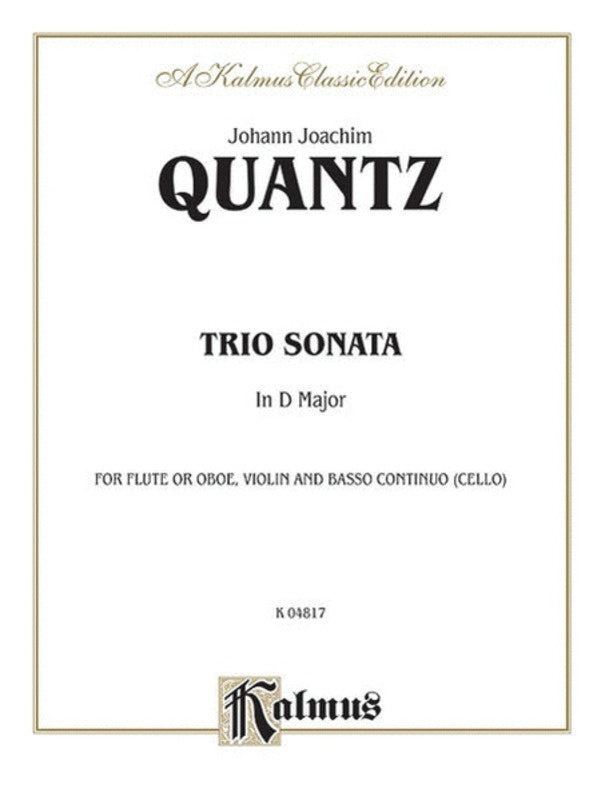 Trio Sonata D Flute (Ob) Violin Bc Book