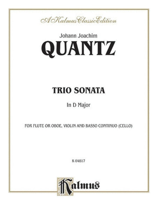 Trio Sonata D Flute (Ob) Violin Bc Book